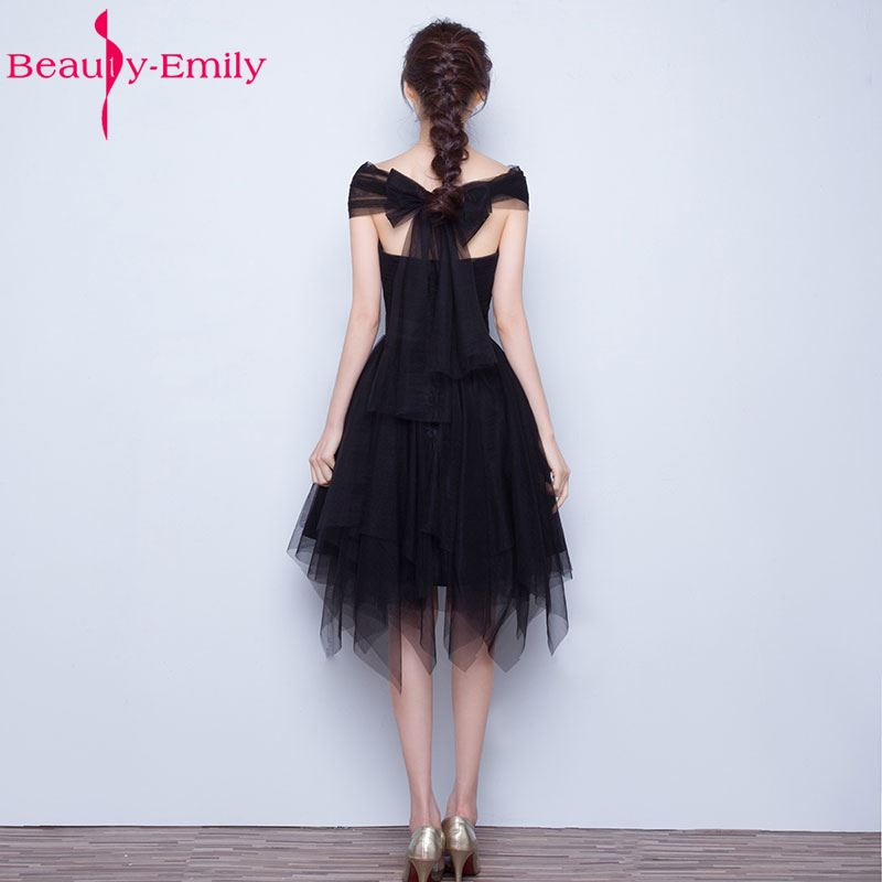 Beauty Short Knee Length Tulle Evening Party Prom Dresses