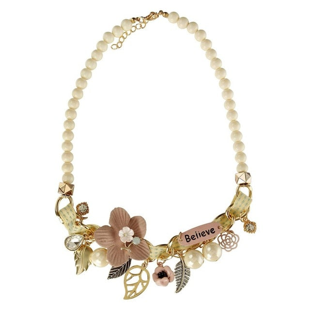 Necklace - Fashion Necklace Collar Flower Necklaces & Pendants