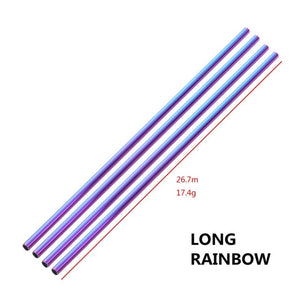 Straws - 4PCS Metal Drinking Straws