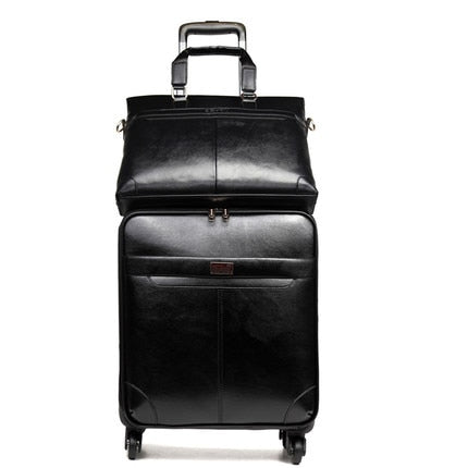 Luggage - Retro PU Leather 16/20/24 inch Rolling Luggage Sets