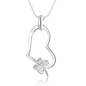 Necklace - Silver Color Jewelry Elegant Charms