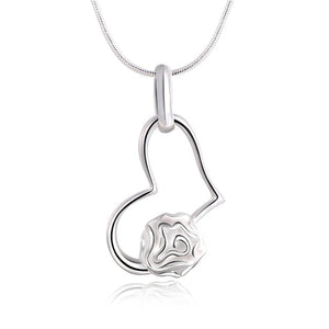 Necklace - Silver Color Jewelry Elegant Charms