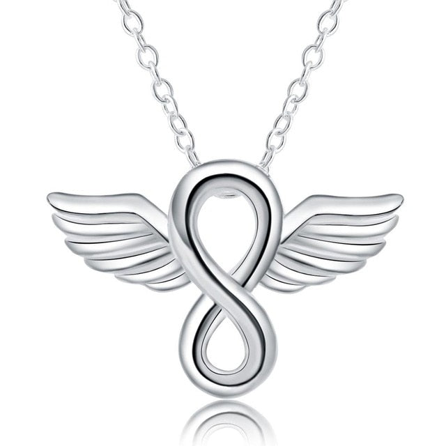 Necklace - Silver Color Jewelry Elegant Charms