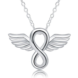 Necklace - Silver Color Jewelry Elegant Charms