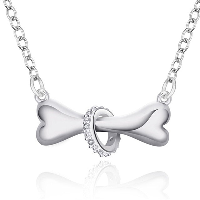 Necklace - Silver Color Jewelry Elegant Charms