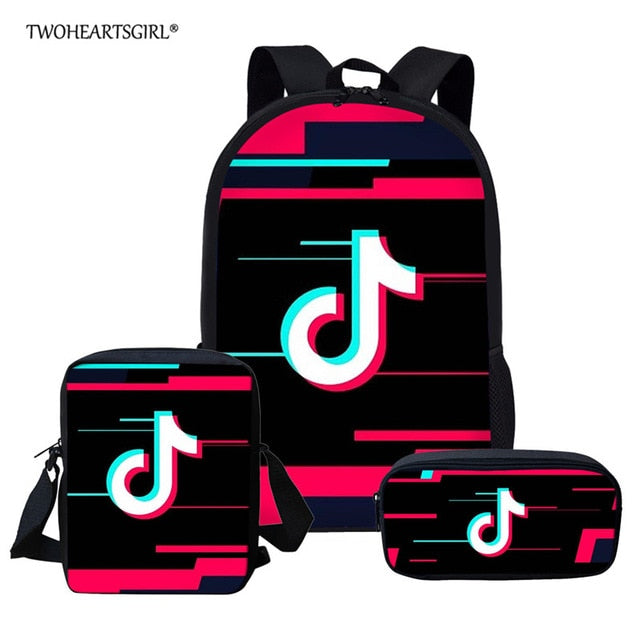 Two Hearts Girl School Bags