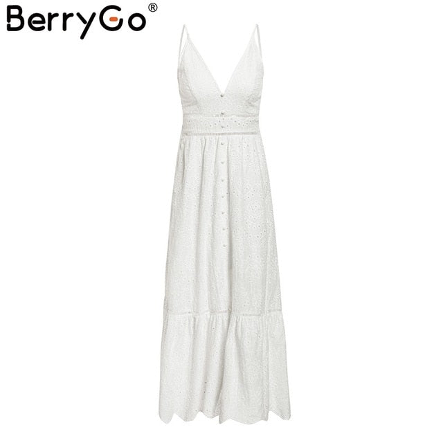 White pearls women summer dress