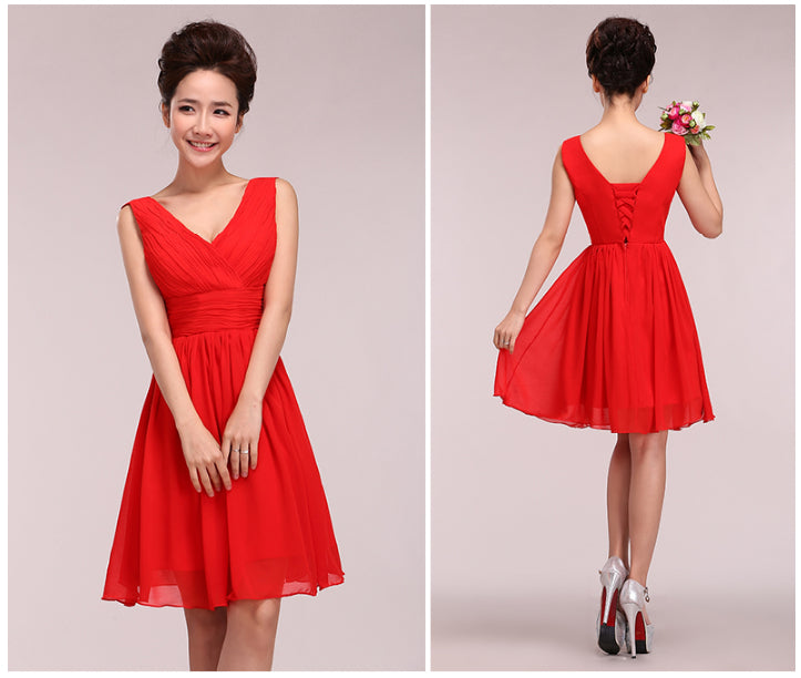 Red Styles Short and Long Elegant Bridesmaid