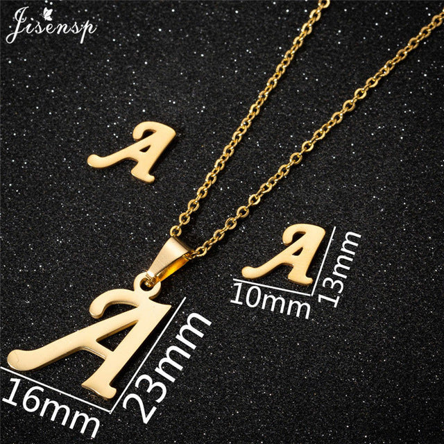 Necklace - Letter Pendant Personalized A-Z